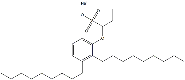 1-(2,3-Dinonylphenoxy)propane-1-sulfonic acid sodium salt 结构式