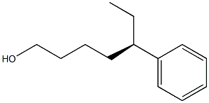 [R,(-)]-5-Phenyl-1-heptanol 结构式