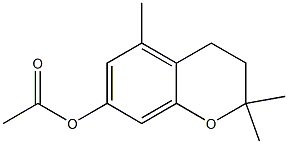 3,4-Dihydro-2,2-dimethyl-5-methyl-7-acetoxy-2H-1-benzopyran 结构式