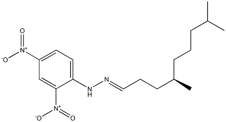 [R,(-)]-4,8-Dimethylnonanal 2,4-dinitrophenylhydrazone 结构式
