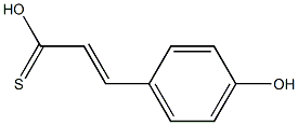(E)-4-Hydroxybenzenepropenethioic acid 结构式