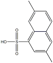 3,7-Dimethyl-1-naphthalenesulfonic acid 结构式