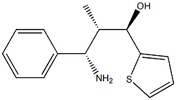 (1R,2S,3S)-3-Amino-2-methyl-3-phenyl-1-(2-thienyl)propan-1-ol 结构式