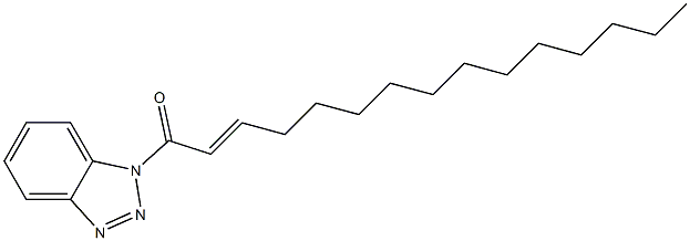 1-(2-Pentadecenoyl)-1H-benzotriazole 结构式