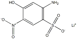 6-Amino-4-hydroxy-3-nitrobenzenesulfonic acid lithium salt 结构式