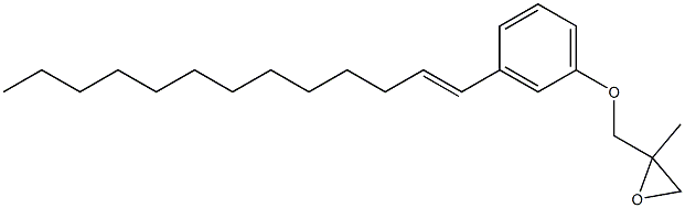 3-(1-Tridecenyl)phenyl 2-methylglycidyl ether 结构式
