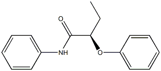 [R,(+)]-2-Phenoxy-N-phenylbutyramide 结构式