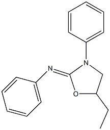 5-Ethyl-N,3-diphenyloxazolidin-2-imine 结构式