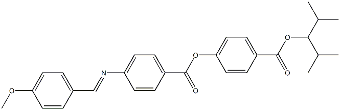 4-[4-(4-Methoxybenzylideneamino)benzoyloxy]benzoic acid (2,4-dimethylpentan-3-yl) ester 结构式