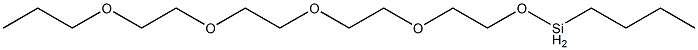 Butyl[2-[2-[2-(2-propoxyethoxy)ethoxy]ethoxy]ethoxy]silane 结构式