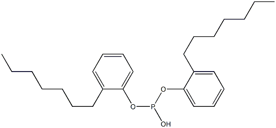 Phosphorous acid di(2-heptylphenyl) ester 结构式