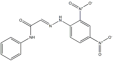 N-Phenyl-2-[2-(2,4-dinitrophenyl)hydrazono]acetamide 结构式