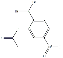 Acetic acid 2-dibromomethyl-5-nitrophenyl ester 结构式