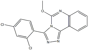 3-(2,4-Dichlorophenyl)-5-methoxy-1,2,4-triazolo[4,3-c]quinazoline 结构式