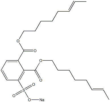 3-(Sodiosulfo)phthalic acid di(6-octenyl) ester 结构式