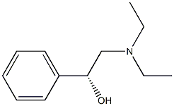 (1R)-1-Phenyl-2-(diethylamino)ethan-1-ol 结构式