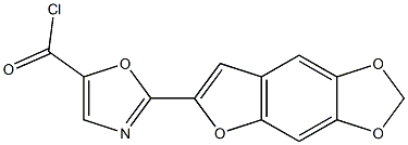 6-(5-Chlorocarbonyl-2-oxazolyl)furo[2,3-f]-1,3-benzodioxole 结构式