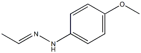 Ethanone p-methoxyphenyl hydrazone 结构式