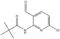 2-(Pivaloylamino)-6-chloropyridine-3-carbaldehyde 结构式