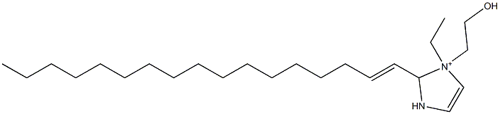 1-Ethyl-2-(1-heptadecenyl)-1-(2-hydroxyethyl)-4-imidazoline-1-ium 结构式