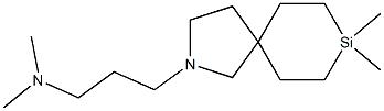 8,8-Dimethyl-2-(3-dimethylaminopropyl)-2-aza-8-silaspiro[4.5]decane 结构式