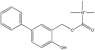 N-[[(2-Hydroxy-5-phenylbenzyl)oxy]carbonyl]-N,N-dimethylmethanaminium 结构式