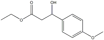 3-(4-Methoxyphenyl)-3-hydroxypropionic acid ethyl ester 结构式