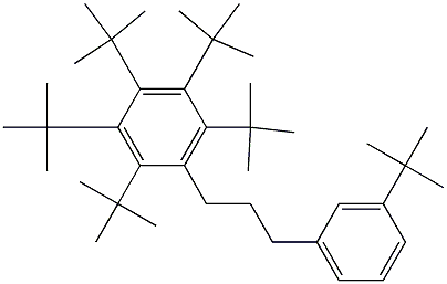 1-(Penta-tert-butylphenyl)-3-(3-tert-butylphenyl)propane 结构式