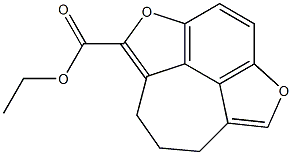 8,9-Dihydro-2,5-dioxa-7H-cyclohept[jkl]-as-indacene-1-carboxylic acid ethyl ester 结构式