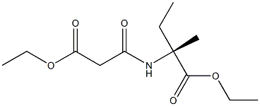 (+)-N-[(Ethoxycarbonyl)acetyl]-L-isovaline ethyl ester 结构式