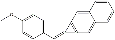 1-(4-Methoxyphenylmethylene)-1H-cyclopropa[b]naphthalene 结构式