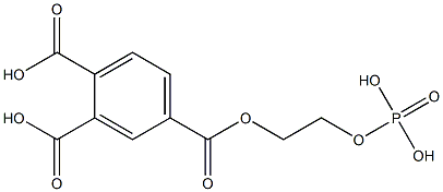 Phosphoric acid 2-(3,4-dicarboxyphenylcarbonyloxy)ethyl ester 结构式