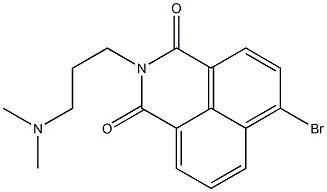 4-Bromo-N-[3-(dimethylamino)propyl]-1,8-naphthalenedicarboximide 结构式