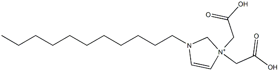 3,3-Bis(carboxymethyl)-1-undecyl-4-imidazoline-3-ium 结构式