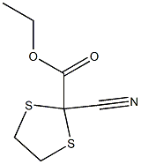 2-Cyano-1,3-dithiolane-2-carboxylic acid ethyl ester 结构式