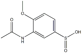 3-(Acetylamino)-4-methoxybenzenesulfinic acid 结构式