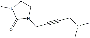 3-Methyl-1-[4-dimethylamino-2-butynyl]imidazolidin-2-one 结构式