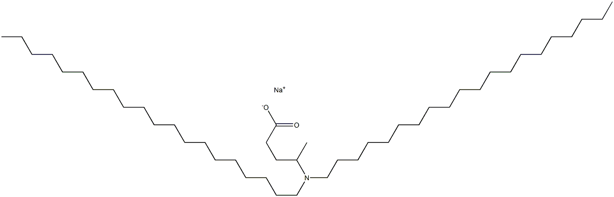 4-(Diicosylamino)valeric acid sodium salt 结构式