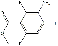 3-Amino-2,4,6-trifluorobenzoic acid methyl ester 结构式