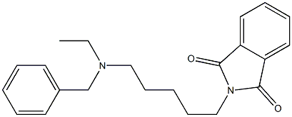 N-[5-(Ethylbenzylamino)pentyl]phthalimide 结构式