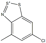 6-Chloro-4-methyl-1,2,3-benzodithiazol-2-ium 结构式