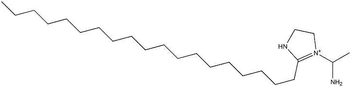 1-(1-Aminoethyl)-2-nonadecyl-1-imidazoline-1-ium 结构式