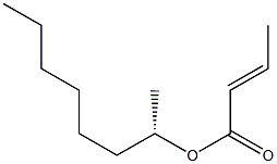 [E,(+)]-Crotonic acid (S)-1-methylheptyl ester 结构式