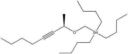 Tributyl[(R)-1-methyl-2-heptynyloxymethyl]stannane 结构式