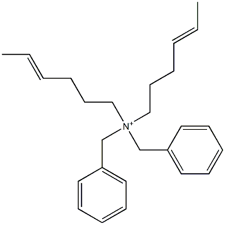 Di(4-hexenyl)dibenzylaminium 结构式