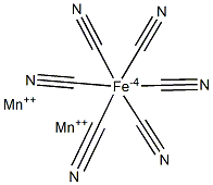 Manganese(II) hexacyanoferrate(II) 结构式