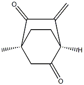 (1S,4S)-4-Methyl-6-methylenebicyclo[2.2.2]octane-2,5-dione 结构式