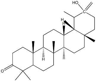 (20S)-20-Hydroxytaraxasteran-3-one 结构式