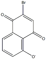 (5,8-Dihydro-5,8-dioxo-6-bromonaphthalene)-1-olate 结构式