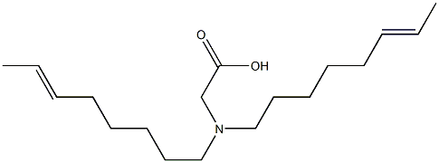 N,N-Di(6-octenyl)glycine 结构式